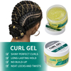 Gel para cabelo com controle totalmente natural, frizz, fixação ultra forte, gel modelador para cabelos cacheados