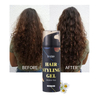 Cera de cabelo encaracolado com brilho natural, gel modelador de cabelo preto de fixação média para mulheres