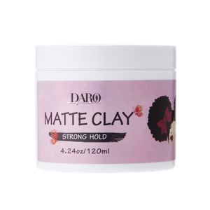 Produtos para modelagem de cabelo de marca própria Lanolina Pasta para modelagem de cabelo Firm Hold Matte Clay