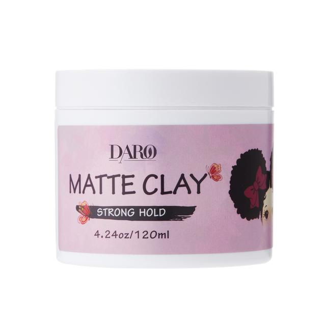 Produtos para modelagem de cabelo de marca própria Lanolina Pasta para modelagem de cabelo Firm Hold Matte Clay