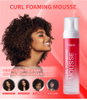 Marca própria 100% Aloe Vera Strong Hold Curl Hair Definindo Espuma Trança Mousse de Cabelo para Cabelo