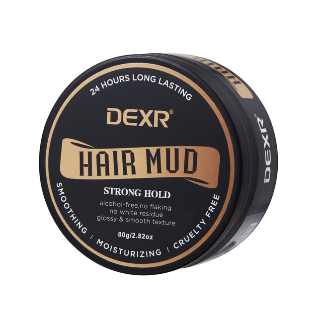 Cera de cabelo masculina de marca própria OEM moldando argila hidratante para cabelo fosco estilo lama