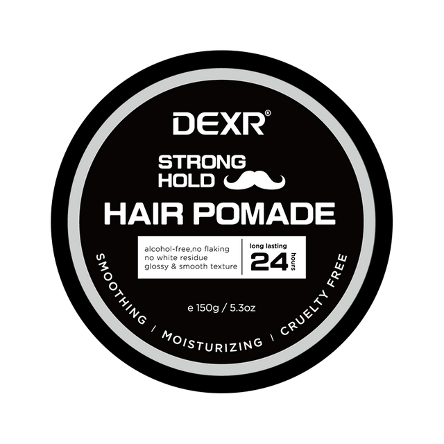 Logotipo personalizado azeite não gorduroso orgânico masculino cera de cabelo preto brilho natural pomada de cabelo para homens