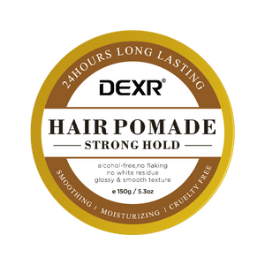 Cera de cabelo natural de estilo personalizado Pomada de Cheveux sem álcool para homens