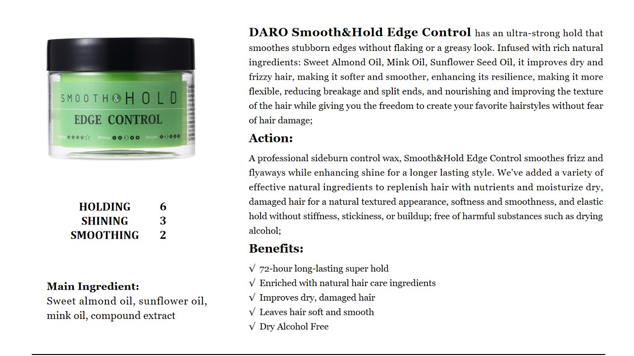 11 DARO Smooth & Hold Edge Control