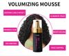 Mousse de trança de proteína de trigo com logotipo personalizado Mousse de espuma para ondulação de cabelos sem frizz e volume para cabelos naturais